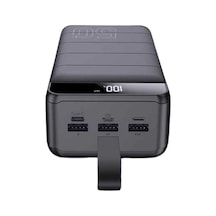 Siyah 50000 Mah Powerbank Çoklu Şarj Girişi Dijital Gösterge