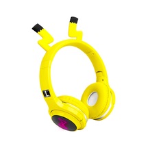 Youtek Pikachu Tasarımlı Led Işıklı Bluetooth Kulaklık - 7 Renk, Bluetooth 5.0, Şarj Kablosu, 6 Saat Çalışma