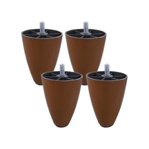 10 Cm Ceviz Cıvatalı Armut Plastik Ayak M8 - Masa Ayakları Masa Ayakları Kahverengi Diğer