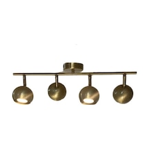 Rsylight Metal Modern 4 Lü Eskitme Kaplama Led Spot Hareketli Avize Günışığı Ampullü Eskitme