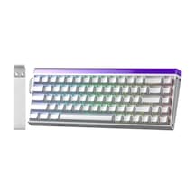Aula Hero 68 He Manyetik Klavye Rapid Trigger Jade King Switch 8000hz Rgb Neon Tkl Hot Swap Oyuncu Klavyesi Beyaz