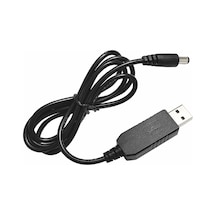 Springsun 5v'den 9v/12v'ye Usb Dönüştürücü Kablosu, 5.5x2.1mm Dc Arayüzü, 1m Uzunluk, 6-7w Çıkış Gücü