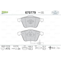VALEO 670779 Ön Balata Audi A6-A8 2.0 3.0 TDI 3.2 Fsı 06-(Gdb1659-Gdb1617)