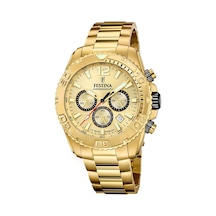 Festına F20684/1 Tımeless Chronograph Erkek Kol Saati Altın