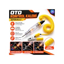 Spiralli Oto Kontrol Kalemi Araç Elektrik Test Kalemi, Akü Sigorta Ve Kablo Voltaj Kontrol Cihazı - 935466894