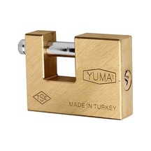 Yuma Enka688 Kayar Milli Pirinç Asma Kilit 80 Mm