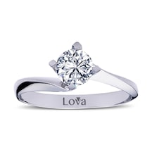 Lova F Renk 0,71 Karat Pırlanta Tektaş Yüzük - 1030106