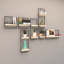 Rafkestir Milano Raf Seti - Model 5 Krem ( Mat )