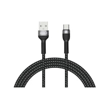 Shira Serisi Type-C Usb Kablo 2 Metre-Siyah