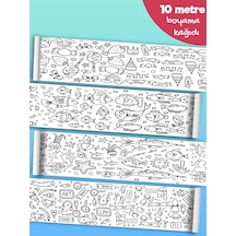Esatoys Bebek Ve Çocuk İçin 10 Metre Rulo Boyama Kağıdı