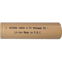 Micron 3000 Mah 3.7 V 18650 Li-ıon Şarj Edilebilir Pil - 1 Adet