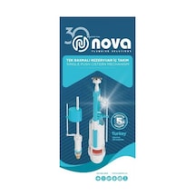 Nova İç Takımı Tek Basmalı Rezervuar Beyaz - Mavi