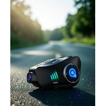 Kameralı Motosiklet Kask Kulaklığı 45 Saat Süreyle Bluetooth 5.3 Ipx6 Su
