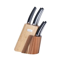 Aryıldız Kyoto 6 Parça Blok Bıçak Seti Siyah