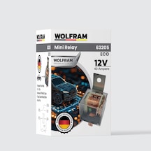 Wolfram Germany 12 Volt 40 Amper Çift Platinli Şeffaf 5 Uçlu Unıversal Röle - 10 Adet