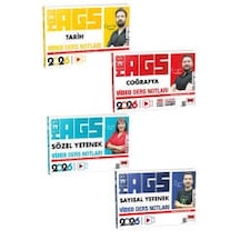 Yargı Yayınları 2026 Meb-ags Tarih-coğrafya-sayısal-sözel Video Ders Notları Seti 4 Kitap