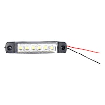 1 Adet Beyaz Parmak Lamba 6 Led 12v 24v