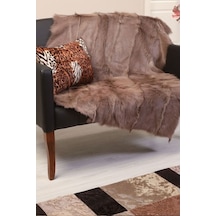 Sütlü Kahve Koltuk Deri Şalı-100X130
