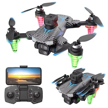 Yeni Çift Kameralı Led Işıklı Çantalı Drone