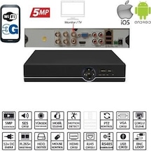 Kayıt Cihazı Ezcool 8504 4 Kanal 5mp