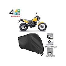 Hyosung Rt 125 Motosiklet Brandası ( Kilit Uyumlu - Siyah