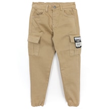 Dobakids Kargo Cep Gabardin Erkek Çocuk Jogger Pantolon Camel 001-0001959 Camel