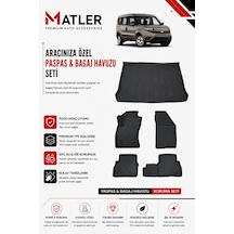 Fiat Doblo 2019 Model 4d Ekstra Havuzlu Paspas Ve Bagaj Havuzu Set