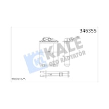 Kale 346355 Kalorıfer Radyatoru Fıat 500c Fıat 500 Fıat 500l Panda Ford Ka 1.2 1.3 1.4 77362540