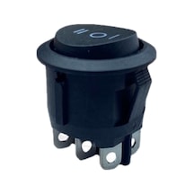 Ic-134-6 Yuvarlak Anh.on-off-on 6p Siyah
