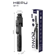 Hepu Sf-11 Tripod + Selfie Çubuğu + Bluetooth Kumandalı İster Tripod İster Selfi Çubuğu Olarak Kullan