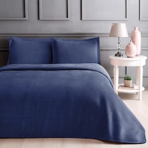 Linens Glace Lacivert Çift Kişilik Yatak Örtüsü-Lacivert