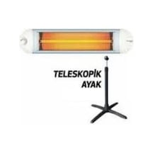 Awox White Ecotec Infrared Isıtıcı Elektrikli Soba + Isıtıcı Ayak
