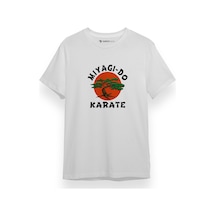 Cobra Kai Miyagi Do Logo Beyaz Kısa Kol Erkek Tshirt 001