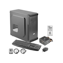 Green Oraman Plus 1x120mm 1x3.0 2x2.0 Usb Bilgisayar Kasası 350w 80+ Standart Sertifikalı Ups + Klavye + Mouse