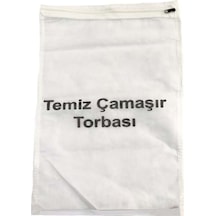 Temiz Kirli Çamaşır Torbası Kumaş Beyaz 40 X 30 Tr Diğer