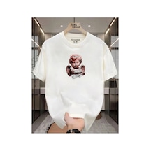 Tarzsokak Unisex Money Melek T-shirt Beyaz