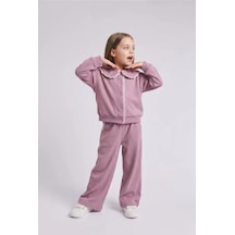 Defacto Fisto Bebe Yaka Düğmeli 2li Takım Kız Bebek I2905a526wnpr340 Mor-pr340