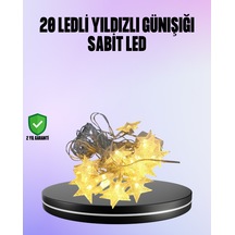5 Metre Yıldız Şeklinde Led Şerit Işık Sabit Beyaz Aydınlatma