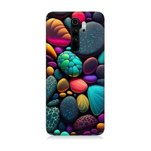Xiaomi Redmi Note 8 Pro Uyumlu Artx Kırmızı Doğa Taşlar Desenli Silikon Kılıf