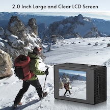 Trendooze Springsun Video Kamera 1080p Aksiyon Kamerası Wifi Spor Kamerası 12mp 150 Geniş Açı Lens 2.0 Gy