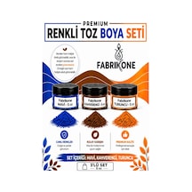 3'lü Set Premium Parafin Soya Wax Toz Mum Boyası Hobi Seti - 5 Cc Mavi, Kahverengi, Turuncu Bkfab3mkht5g Karışık