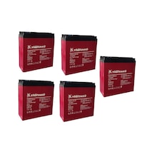Yiğit 24ah 12v Dik Akü 2025 Üretim 5'li Set Akü Ebatları: 169x179x78mm