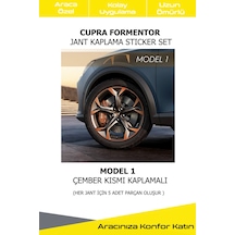 Cupra Formentor Jant Kaplama Sticker Set - Kolay Uygulama-uzun