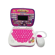 Gemril Eğitici Laptop 100 Fonksiyon Ingilizce Ve Türkçe Bilgisayar Pembe