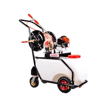 Pa-50lt Eur5 Benzin Motorlu İlaçlama Tankı 50 Lt Tekerlekli Pülverizatör