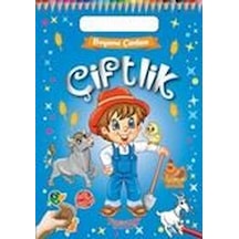 Çiftlik - Boyama Çantam - Renkli Çıkartmalı- Yumurcak Yayınları