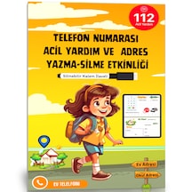 Telefon Numarası Acil Yardım Ve Adres Yazma-silme Etkinliği Lami