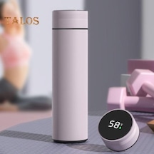 Mor 1 Takım Yalıtımlı Şişe Büyük Kapasiteli Vakum Yalıtım Taşıması Kolay Kullanışlı Ofis Çay Yapımı Akıllı Termos Bardak Aksesuarları