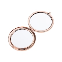 Suntek Premium Katlanır Yuvarlak Cep Makyaj Aynası Bronz