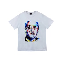 Unisex Baskılı T-shirt Beyaz